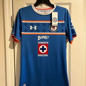Under Armour Cruz Azul Replica Game Soccer Jersey- New with Tags